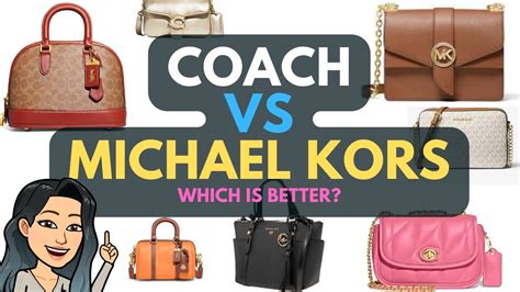 coach vs michael kors totes|coach vs Kors crossbody bag.